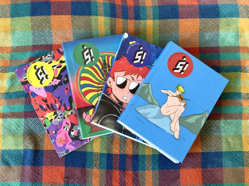 Revues “š!”, petit formats, au nombre de quatre, très colorés