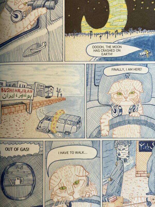 Extrait de DJ Cat Gosshie World Tour, images en couleur avec un chat roux