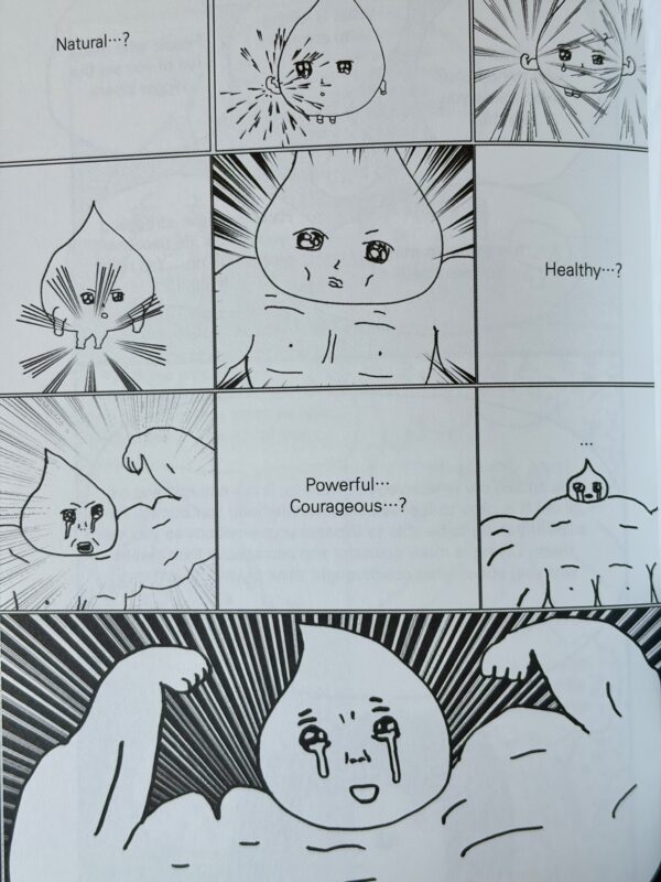 Extrait de How to Hold Back Tears, dessin en noir et blanc